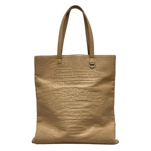 Auth BVLGARI - Light Brown Leather Hardware Shoulder Bag - Picture 1 of 15